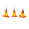 23" Pre-Lit Candy Corn Witch's Hat Garden Stakes